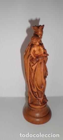 Arte: VIRGEN CON NI&Ntilde;O EN MADERA MACIZA - Foto 5