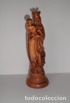 Arte: VIRGEN CON NI&Ntilde;O EN MADERA MACIZA - Foto 6