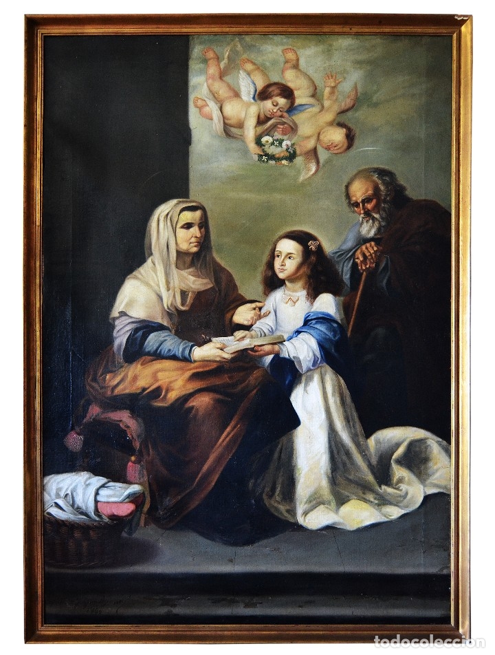 Arte: Cuadro Joaqu&iacute;n agrasot(la educaci&oacute;n de la Virgen) - Foto 9