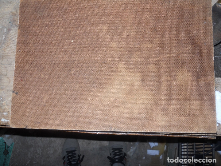 Arte: antiguo oleo sobre tablero - Foto 3