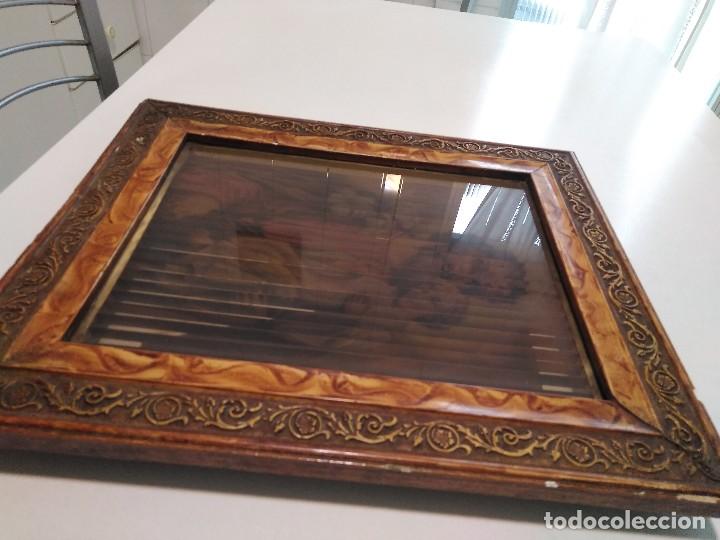 Arte: Antiguo cuadro religioso tridimensional - Foto 2