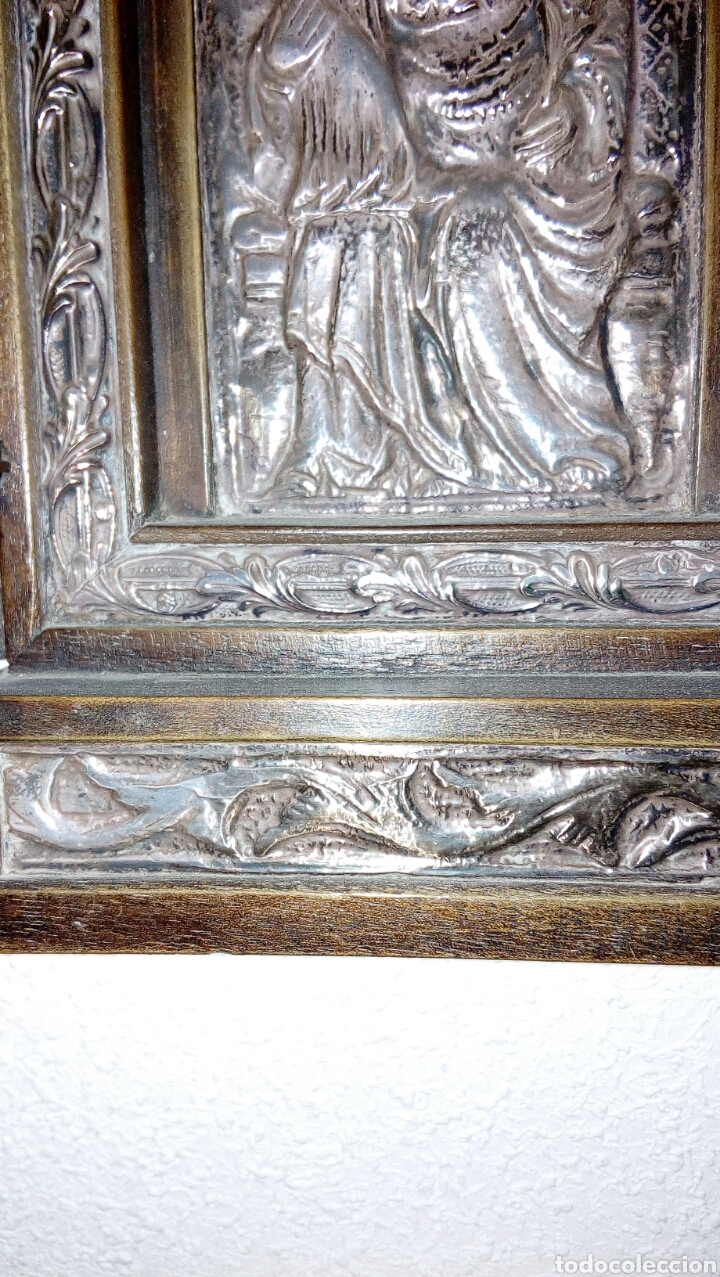 Arte: Tr&iacute;ptico en plata de ley y madera de nogal - Foto 5