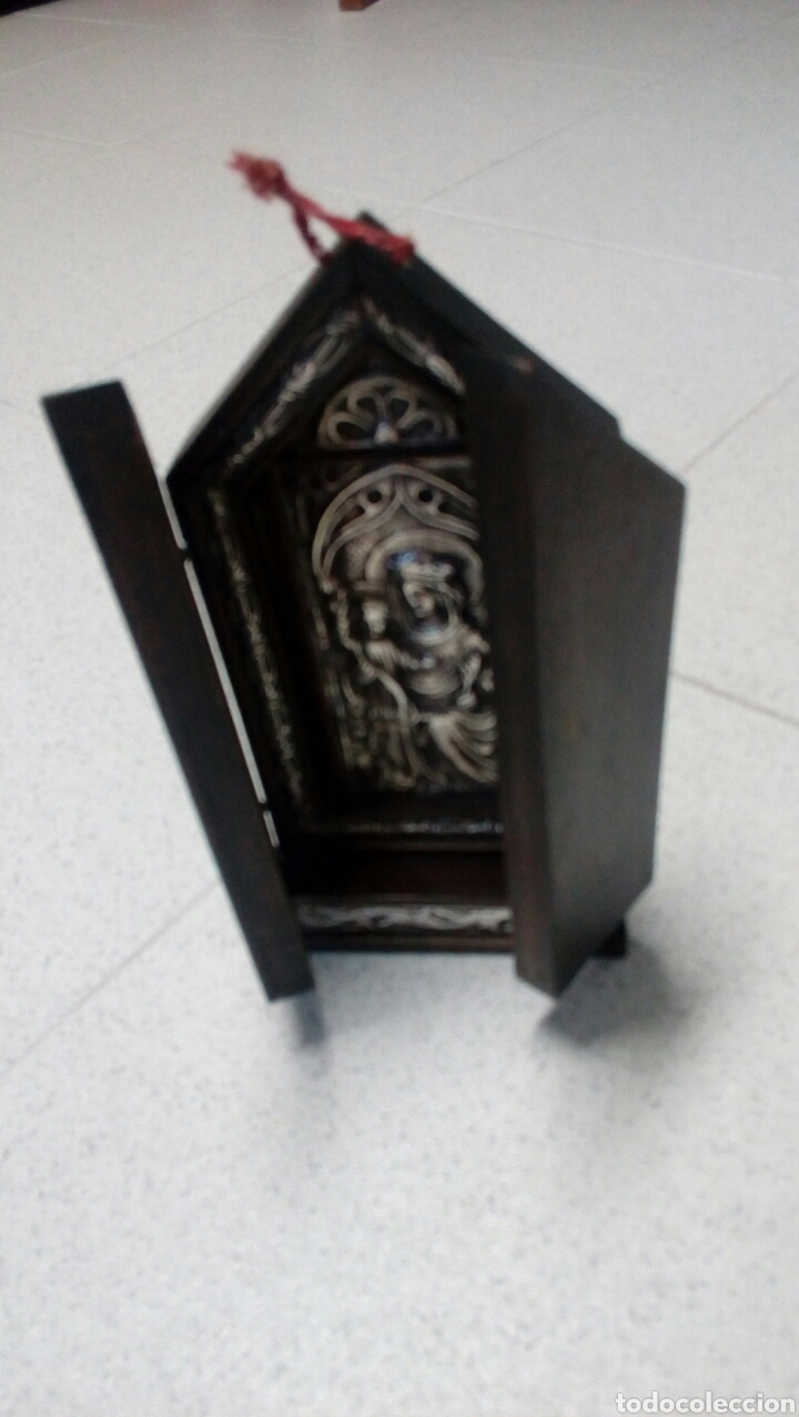Arte: Tr&iacute;ptico en plata de ley y madera de nogal - Foto 7