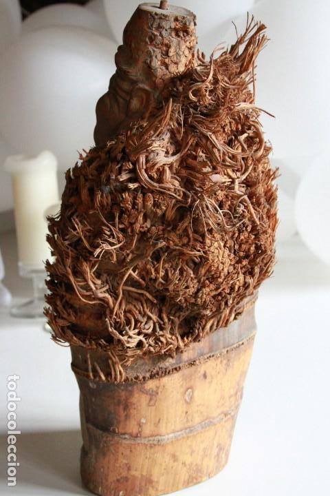 Arte: Buda antiguo de bamb&uacute; chino - Foto 3