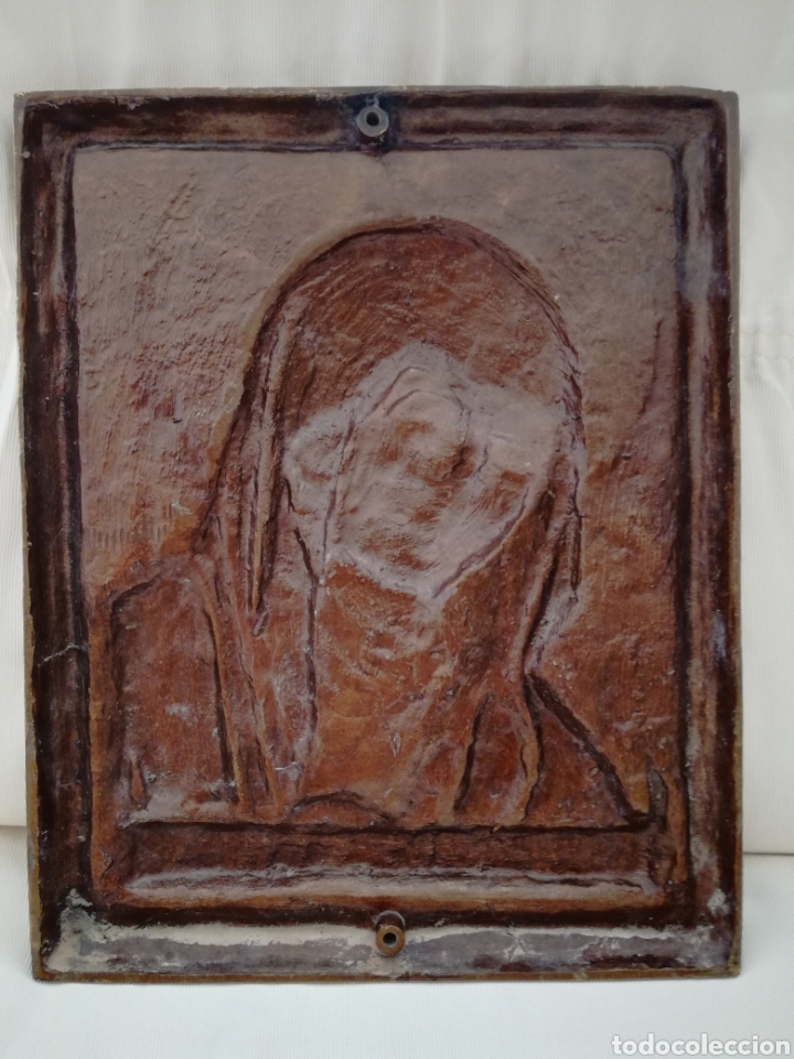 Arte: Gran Placa de La Virgen Bronce. - Foto 6