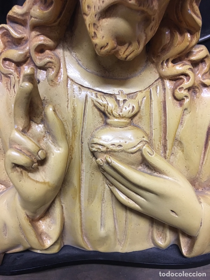 Arte: Coraz&oacute;n de Jes&uacute;s de estuco - Foto 4