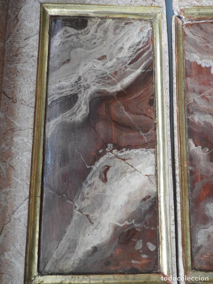 Arte: ANTIGUO RETABLO DE MADERA - Foto 7