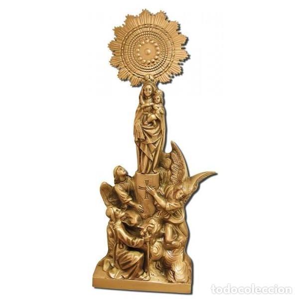 Arte: Virgen del Pilar bronce de 50 cm. Color bronce - Foto 1 - 133455354