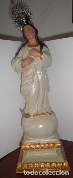 Arte: VIRGEN MADERA FINALES SIGLO XVIII - Foto 1