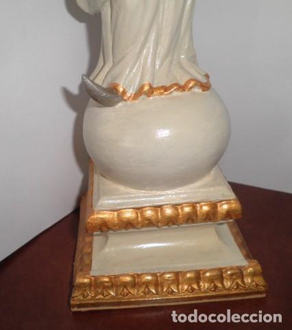 Arte: VIRGEN MADERA FINALES SIGLO XVIII - Foto 3