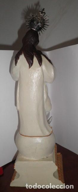 Arte: VIRGEN MADERA FINALES SIGLO XVIII - Foto 7