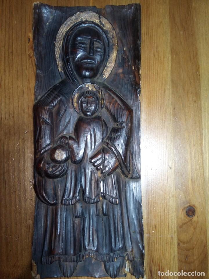 Arte: RELIEVE RELIGIOSO EN MADERA. - Foto 1