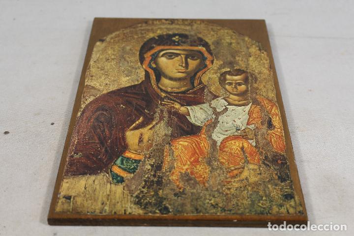 Arte: icono lamina sobre madera - Foto 2