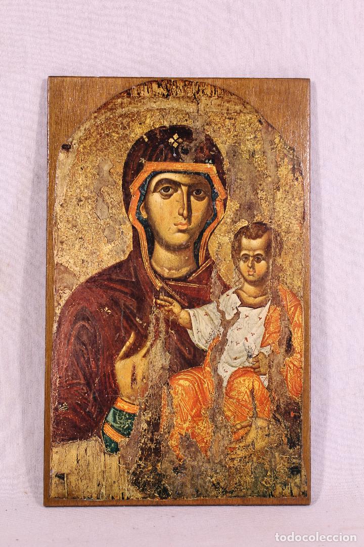 Arte: icono lamina sobre madera - Foto 4