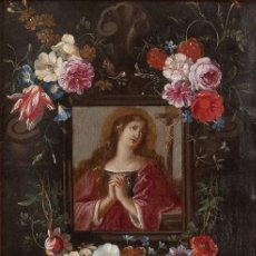 Arte: JAN VAN KESSEL EL VIEJO THE ELDER MARY MAGDALENE IN FLOWER BOX MARIA MAGDALENA ÓLEO SOBRE COBRE. Lote 141511622