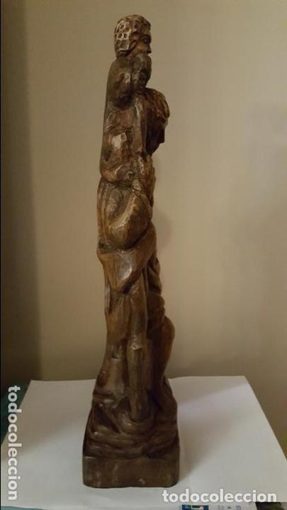 Arte: EXCELENTE TALLA DE MADERA SAN CRISTOBAL - Foto 5