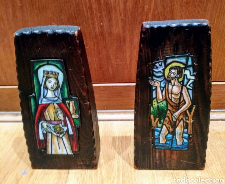 Arte: 2 Figuras esmaltadas sobre metal - Foto 3