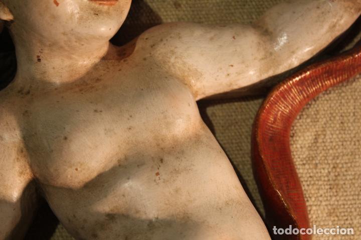 Arte: PAREJA DE ANGELES EN MADERA - Foto 5
