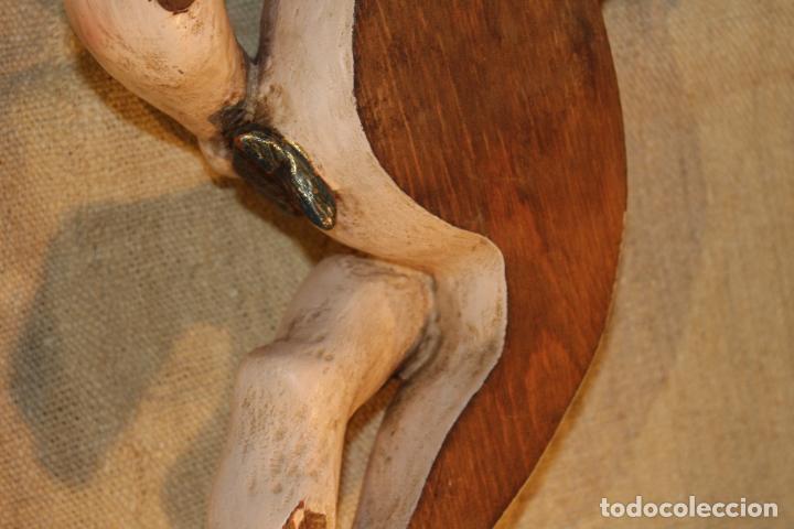 Arte: PAREJA DE ANGELES EN MADERA - Foto 8