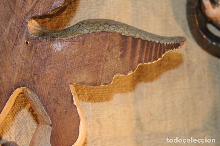 Arte: PAREJA DE ANGELES EN MADERA - Foto 9