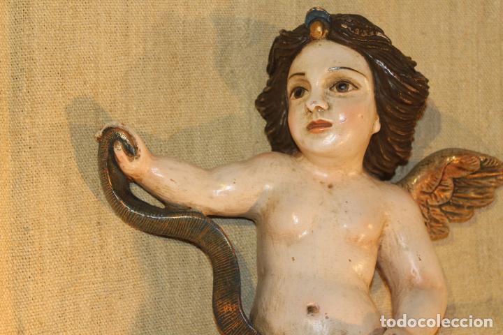 Arte: PAREJA DE ANGELES EN MADERA - Foto 14