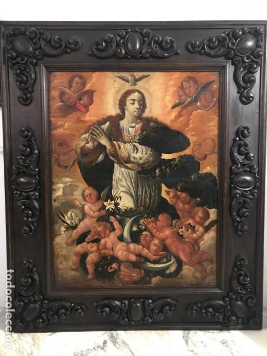 Arte: EXTRAORDINARIA INMACULADA ESC. ESPAÑOLA S. XVII, 2 M X 170. Lote 150275990