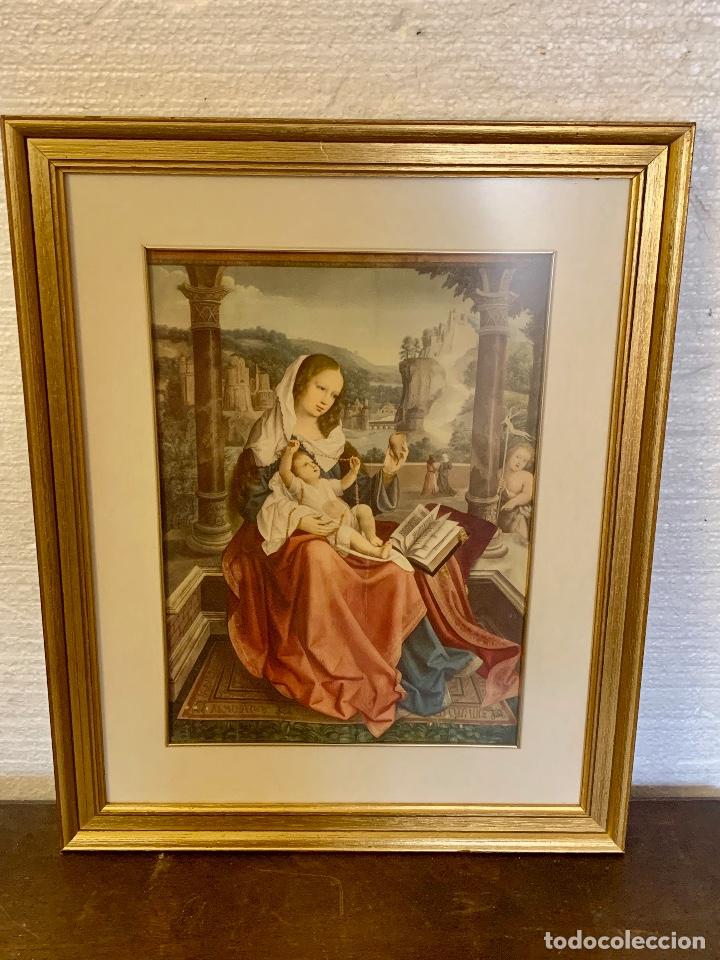 Arte: CUADRO RELIGIOSO VIRGEN CON NI&Ntilde;O - Foto 1