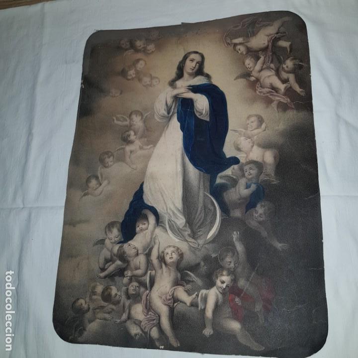 Arte: VIRGEN CON ANGELES - Foto 1