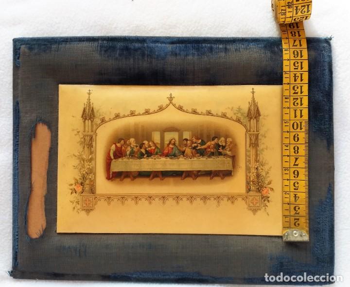 Arte: Cuadro de la ultima Cena en celuloide s.XIX - Foto 6