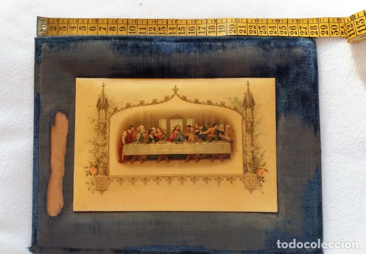Arte: Cuadro de la ultima Cena en celuloide s.XIX - Foto 7
