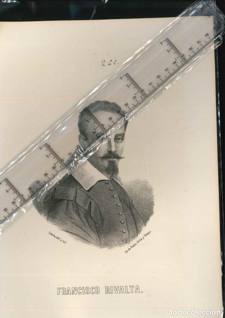 Arte: FRANCISCO RIVALTA  litograf&iacute;a original 1850 - Foto 1