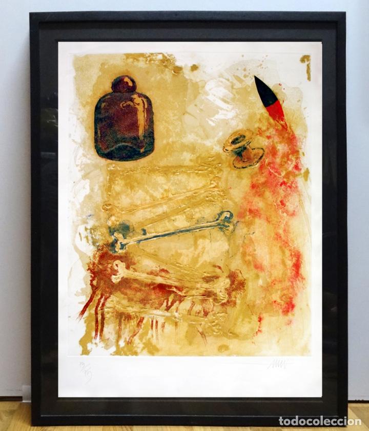 Arte: Aguafuerte enmarcado Frederic Amat Bodeg&oacute;n - Foto 1