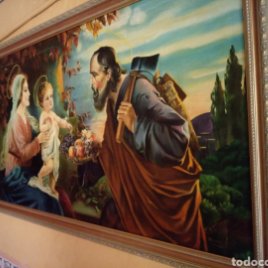 PRECIOSO CUADRO RELIGIOSO SAN JOSE ,VIRGEN MARIA Y EL NIÑO JESUS,NO SE ENVIA