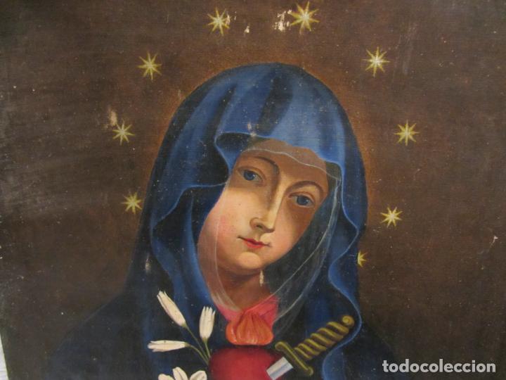 Arte: Virgen Dolorosa con flores - Foto 2
