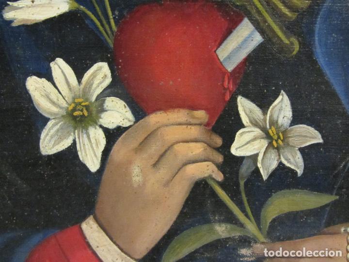 Arte: Virgen Dolorosa con flores - Foto 5
