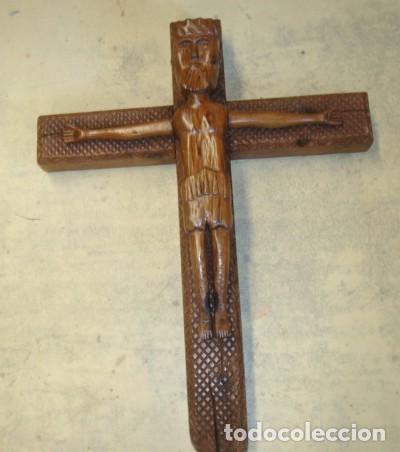 Arte: Cristo tallado antiguo - Foto 2