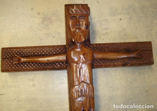 Arte: Cristo tallado antiguo - Foto 3