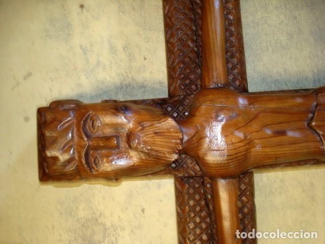 Arte: Cristo tallado antiguo - Foto 4