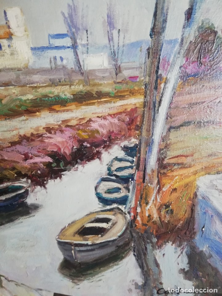 Arte: Paisaje con Barcas de Carbonell - Foto 3