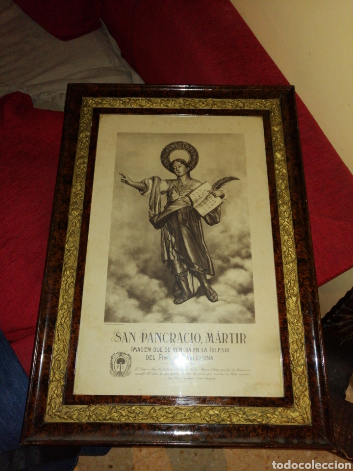 Arte: Cuadro de &eacute;poca de San. Pancracio martir - Foto 1