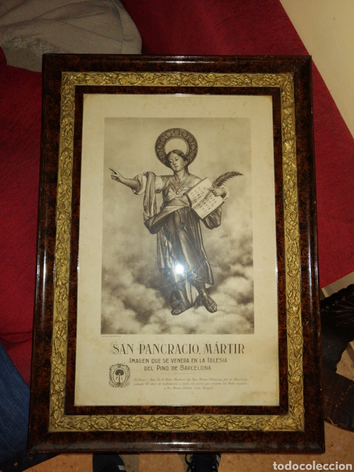 Arte: Cuadro de &eacute;poca de San. Pancracio martir - Foto 2