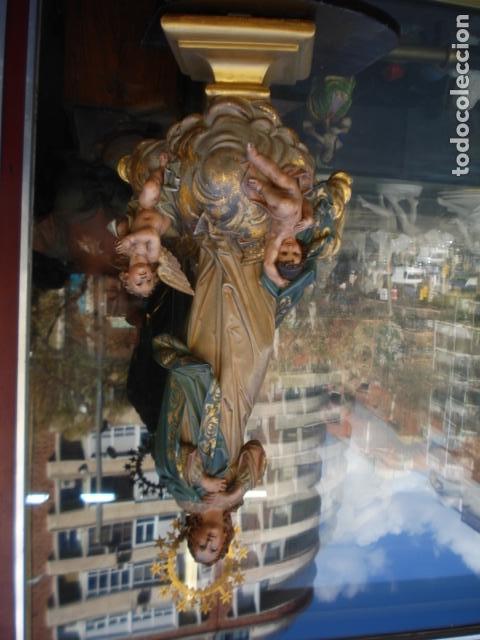 Arte: SXIX Magn&iacute;fica talla de madera Inmaculada Concepci&oacute;n - Foto 52