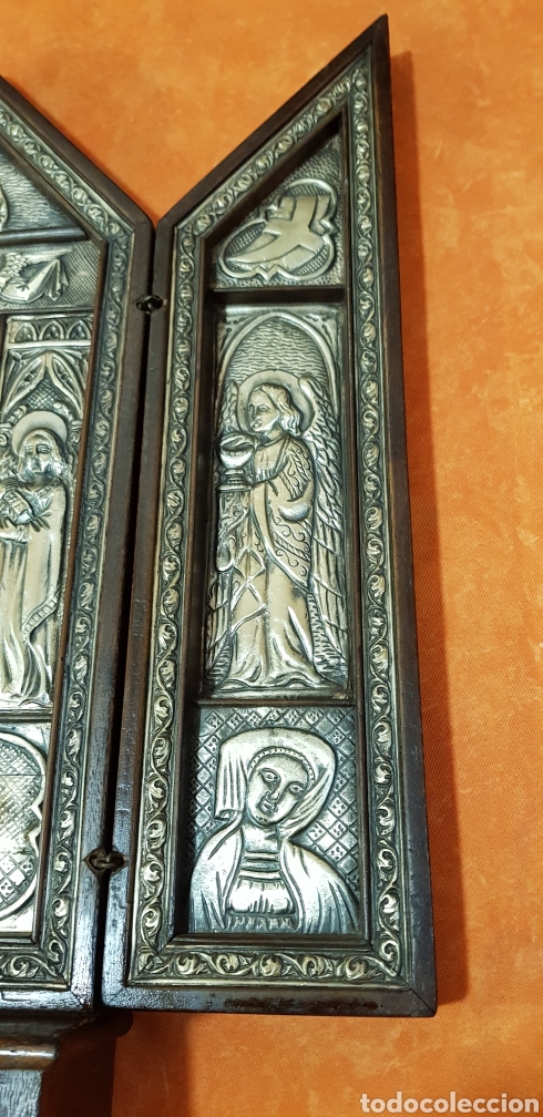 Arte: TRIPTICO PLATA REPUJADA - Foto 4