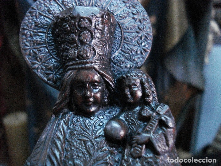 Arte: Virgen de los Desamparados de calamina - Foto 3