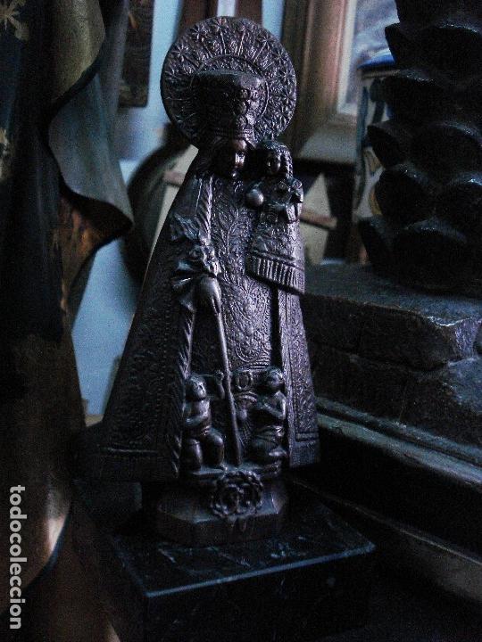 Arte: Virgen de los Desamparados de calamina - Foto 1