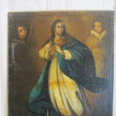 Arte: OLEO SOBRE LIENZO VIRGEN PURISIMA INMACULADA CONCEPCION SIGLO XVIII