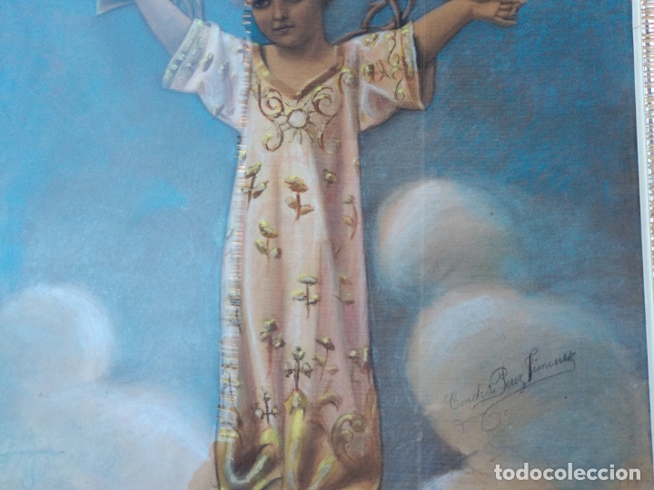 Arte: NI&Ntilde;O DIOS PINTADO AL PASTEL - Foto 3
