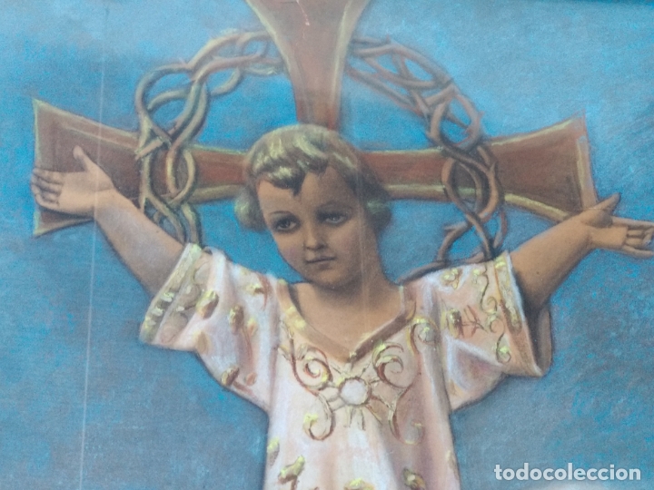 Arte: NI&Ntilde;O DIOS PINTADO AL PASTEL - Foto 5