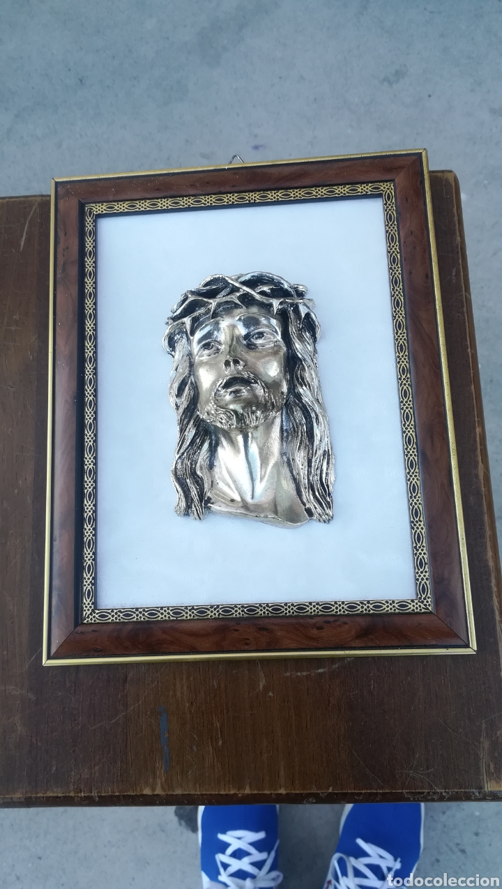 Arte: Cuadro Religioso, laminado en plata - Foto 1