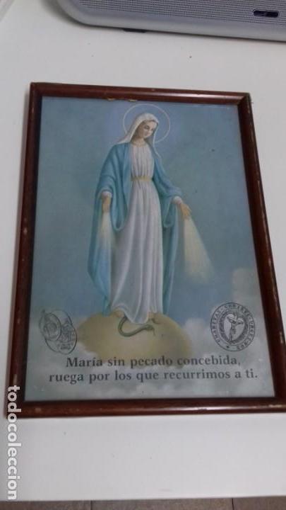 Arte: CUADRO LAMINA VIRGEN - Foto 1